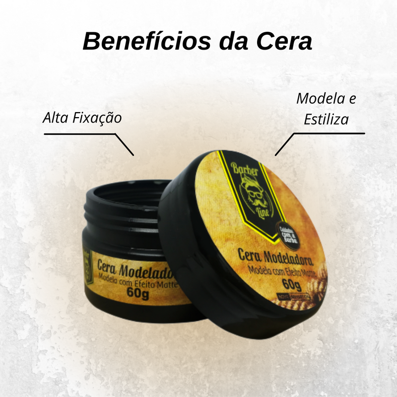 Kit para Cuidado da Barba - Shampoo + Condicionador + Balm + Cera Modeladora + Óleo para Barba