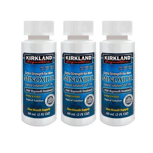 3 Frascos Minoxidil Kirkland 5%